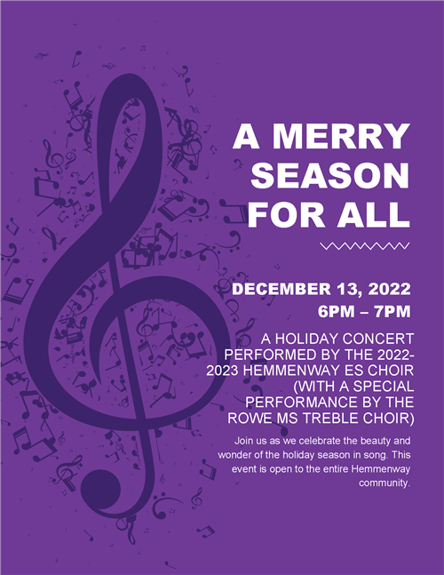 Holiday Concert Flyer